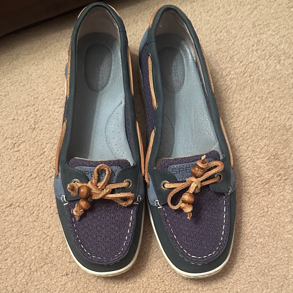 Sperry Women's Blue and Brown Loafers
